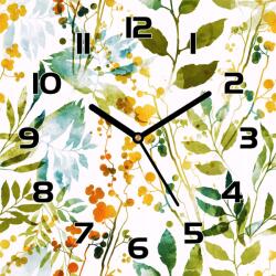 Coloray Boho edzett üveg falióra Virágok 30x30 cm (pl-zsk-30x30-TO-24)