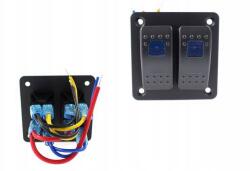 MTuning Kapcsoló Panel Alu, ON/OFFX2 Blue