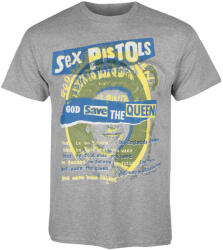 Low Frequency tricou pentru bărbați Sex Pistols - God Save The Queen - gri - LOW FREQUENCY - SEP007TS