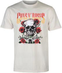 Low Frequency tricou bărbați Guns N'Roses - Rose Skull - bej - LOW FREQUENCY - GNR25024TS
