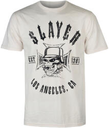 Low Frequency tricou pentru bărbați Slayer - EST. 1981 - bej - LOW FREQUENCY - SL008TS