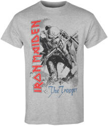 Low Frequency tricou bărbați Iron Maiden - Trooper Close-Up - gri - LOW FREQUENCY - IM031TS