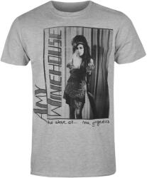 Low Frequency tricou bărbați Amy Winehouse - And Above All 'Look Gorgeous - gri - LOW FREQUENCY - AMY004TS