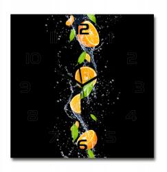 TULUP Modern üveg falióra Narancs és víz 60x60cm (pl_zsk_60x60_f_51416552)