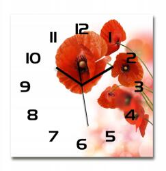 Wallmuralia Nagy üveg falióra, csendes pipacs mechanizmus 60x60 cm (zsk-60x60-c_f_58416422)
