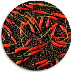TULUP Nagy üveg falióra chili paprika fi 60 (pl_zso_60_f_35225615)