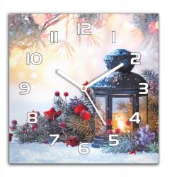 Coloray Üveg falióra 30x30 Lampionok hó fali nappaliba (zsk-30x30-b-225712975)