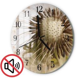 TULUP Függő Üvegóra Pitypang mintával Fekete Fi30 cm (010010500040200172764)