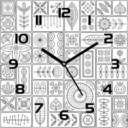 Coloray Csendes óra üvegen Skandináv csempe 30x30 cm (pl-zsk-30x30-TO-20)