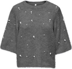 ONLY Pulover Onldolly Ss Pearl O-Neck 15376284 BS000087 medium grey melange
