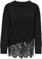 ONLY Pulover Onlevie Lace Mix O-Neck 15382505 C-N10 black