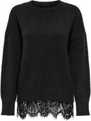 ONLY Pulover Onlevie Lace Mix O-Neck 15387711 C-N10 black