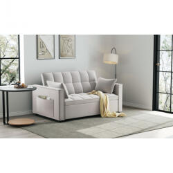  Canapea extensibila 2 locuri 140x77x90 cm Tapitata Stofa Bej Model One (cod: 25085) (C3134-6017) Canapea