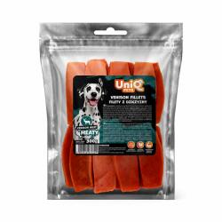 Uniq Pets Meaty Venison Fillets - лакомства за кучета с еленско и еленски бял дроб, 300 г