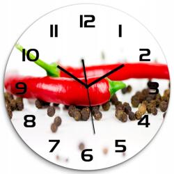 TULUP Üveg nagy lógó óra chili és bors fi 60cm (pl_zso_60_f_43194719)