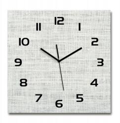 TULUP Csendes üveg falióra lenvászon fehér 60x60 cm (pl_zsk_60x60_f_53512774)