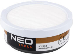 NEO TOOLS Filtru A1P2 pt solvenți, vopsele, lacuri, adezivi, praf, fum, ceață, aerosoli NX_97350 (97363)