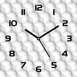 Coloray Üveg falióra lebegő kocka mechanizmus 30x30cm (pl-zsk-30x30-TD-399)