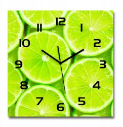 TULUP Üveg négyzet alakú falióra lime mintával 60x60 (pl_zsk_60x60_f_96318225)