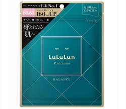LuLuLun Precious Balance Sheet Masks 7DB Zöld