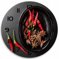 TULUP Nagy üveg falióra chili paprika fi 60 (pl_zso_60_f_121359221)