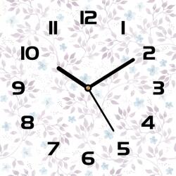 Coloray Üveg falióra Festett gallyak levelekkel 30x30 cm (pl-zsk-30x30-TD-274)