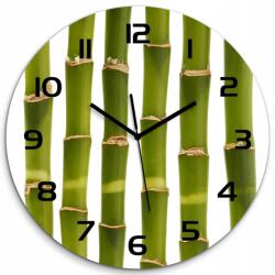 TULUP Nagy kerek üveg falióra Bambusz fi 60 cm (pl_zso_60_f_90591084)