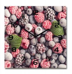 TULUP Csendes üveg falióra Fagyasztott erdei gyümölcsök 60x60 cm (pl_zsk_60x60_f_90865962)