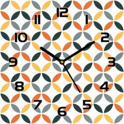 Coloray Üveg falióra Színes geometrikus körök 30x30 cm (pl-zsk-30x30-TD-209)
