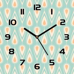 Coloray Csendes üveg falióra a szobába Retro tapéta 30x30 (pl-zsk-30x30-TD-230)