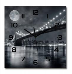TULUP Nagy üveg falióra Brooklyn híd 60x60 (pl_zsk_60x60_f_15676398)