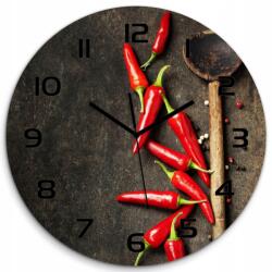 TULUP Nagy üveg falióra chili paprika fi 60 (pl_zso_60_f_92417678)