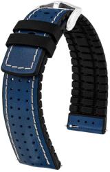Hirsch Curea Hirsch Tiger - albastră - 18 mm - L - Standardní délka (doporučujeme) - 16 mm - Argint + 5 ani garanție și cadou GRATUIT (P133495)