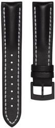 Biatec Curea din piele Biatec | Neagră din piele de vițel - 20 mm - Negru + 5 ani garanție și cadou GRATUIT