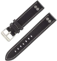 Laco Curea Laco Pilot - neagră - 20 mm - XL - Prodloužená délka + 5 ani garanție și cadou GRATUIT (P81995)