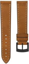 Biatec Curea din piele Biatec | Nubuc vintage maro - 20 mm - Negru + 5 ani garanție și cadou GRATUIT