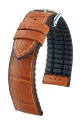 Hirsch Curea Hirsch Paul - miere - 24 mm - L - Standardní délka (doporučujeme) - 22 mm - Argint + 5 ani garanție și cadou GRATUIT (P76960)