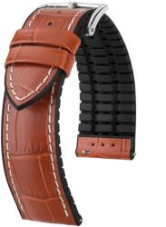 Hirsch Curea Hirsch George - maro auriu - 24 mm - L - Standardní délka (doporučujeme) - 22 mm - Argint + 5 ani garanție și cadou GRATUIT (P77091)