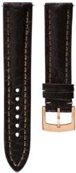 Biatec Curea din piele Biatec din piele de crocodil autentic | Maro - 20 mm - De aur + 5 ani garanție și cadou GRATUIT