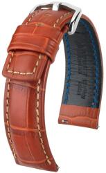 Hirsch Strap Hirsch Grand Duke - maro auriu - 24 mm - L - Standardní délka (doporučujeme) - 22 mm - Argint + 5 ani garanție și cadou GRATUIT (P77156)