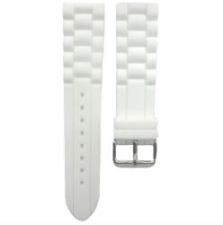 Hirsch Curea Hirsch Jelly (NO QR) - albă - 22 mm - L - Standardní délka (doporučujeme) - 20 mm - Argint + 5 ani garanție și cadou GRATUIT (P42626)