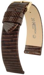 Hirsch Curea Hirsch Lizard Classic - maro, lucios - 16 mm - M - Střední délka - 14 mm - De aur + 5 ani garanție și cadou GRATUIT (P112631)