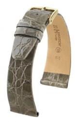 Hirsch Curea Hirsch Prestige Crocodile - gri - 14 mm - M - Střední délka - 12 mm - De aur + 5 ani garanție și cadou GRATUIT (P83687)