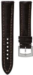 Biatec Curea din piele Biatec din piele de crocodil autentic | Maro - 20 mm - Argint + 5 ani garanție și cadou GRATUIT