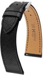 Hirsch Curea Hirsch Giffone - negru - 20 mm - L - Standardní délka (doporučujeme) - 16 mm - Argint + 5 ani garanție și cadou GRATUIT (P89800)