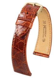 Hirsch Curea Hirsch Genuine Croco - maro auriu, luciu - 15 mm - M - Střední délka - 14 mm - De aur + 5 ani garanție și cadou GRATUIT (P80776)