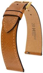 Hirsch Curea Hirsch Giffone - maro auriu - 20 mm - L - Standardní délka (doporučujeme) - 16 mm - De aur + 5 ani garanție și cadou GRATUIT (P89797)