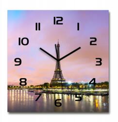 TULUP Függő üveg falióra Eiffel-torony Párizs 60x60 cm (pl_zsk_60x60_f_73567490)