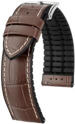Hirsch Curea Hirsch George - maro - 20 mm - L - Standardní délka (doporučujeme) - 18 mm - Argint + 5 ani garanție și cadou GRATUIT (P77080)