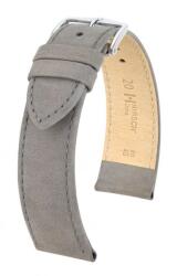 Hirsch Curea Hirsch Osiris Nubuk - gri - 20 mm - M - Střední délka - 18 mm - Argint + 5 ani garanție și cadou GRATUIT (P78229)